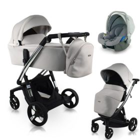   IBEBE IStop Chrom multifunkciós babakocsi 3in1 - IS12 Beige + K1 Kite