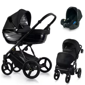   Bexa Glamour multifunkciós babakocsi 3in1 - GL2 Bright black + K2 Kite