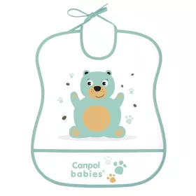 Canpol Babies Műanyag puha előke - Maci