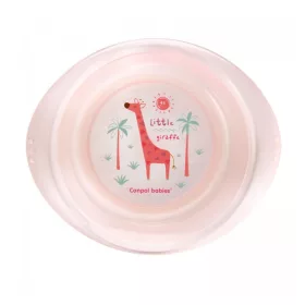   Canpol Babies Afrika műanyag tál 320 ml (4h+) - Rózsaszín