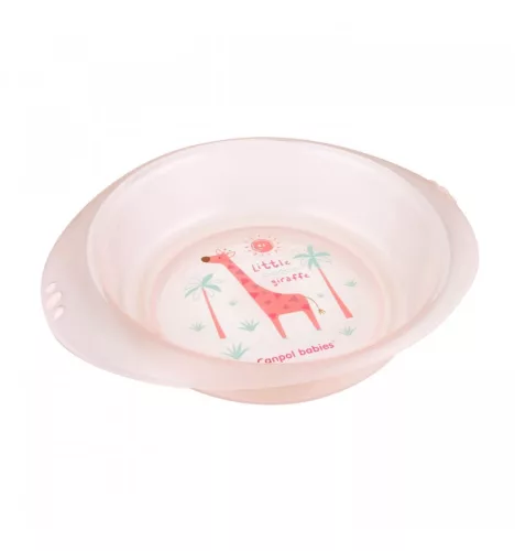 Canpol Babies Afrika műanyag tál 320 ml (4h+) - Rózsaszín
