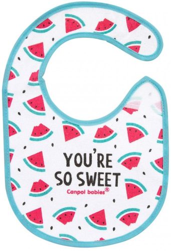 Canpol Babies So Cool tépőzáras pamut előke - Dinnyék