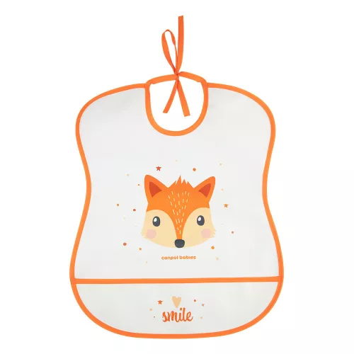 Canpol babies műanyag puha előke Cute Animals - Róka