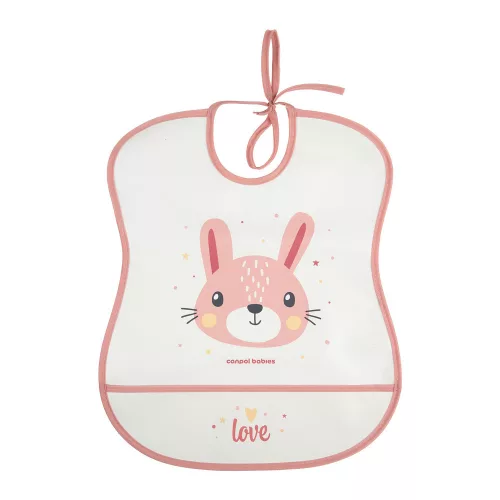 Canpol babies műanyag puha előke Cute Animals - Nyuszi