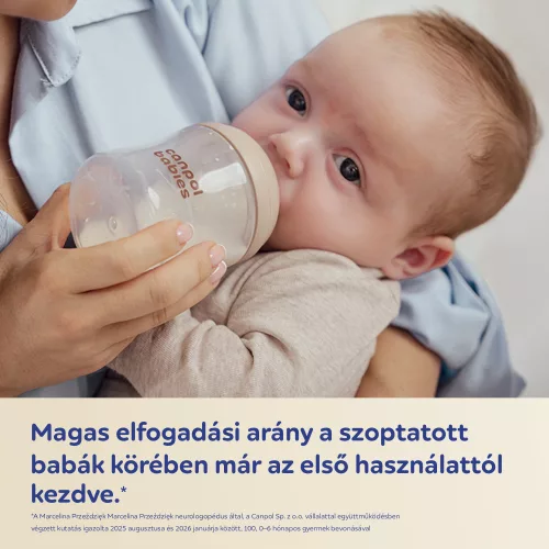 Canpol babies Natural Shape anti-kólikás cumisüveg 150ml (0h+)