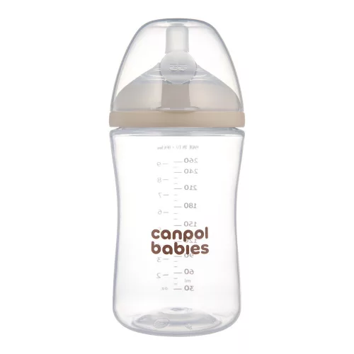 Canpol babies Natural Shape anti-kólikás cumisüveg 260ml (3h+)