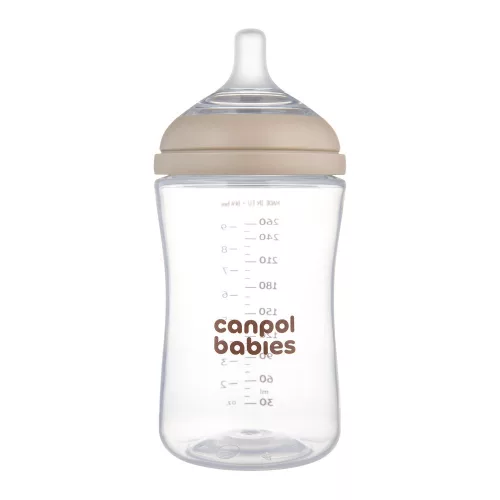 Canpol babies Natural Shape anti-kólikás cumisüveg 260ml (3h+)