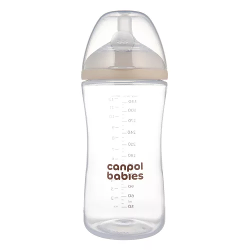 Canpol babies Natural Shape anti-kólikás cumisüveg 330ml (6h+)