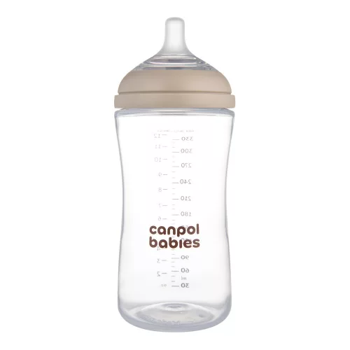 Canpol babies Natural Shape anti-kólikás cumisüveg 330ml (6h+)