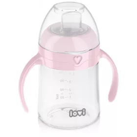 Lovi Első csőrös Itatópohár 150ml 6h+ - Rózsaszín