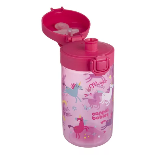 Canpol babies Junior gyermek kulacs 400 ml - Rózsaszín