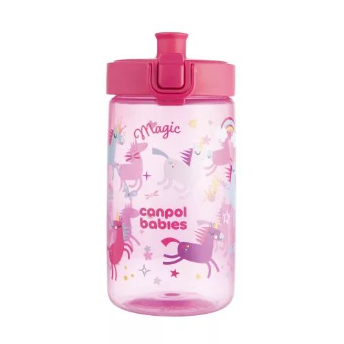 Canpol babies Junior gyermek kulacs 400 ml - Rózsaszín