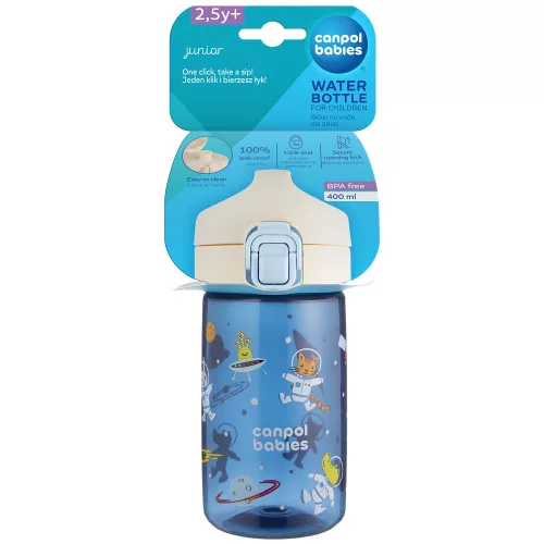Canpol babies Junior gyermek kulacs 400 ml - Kék