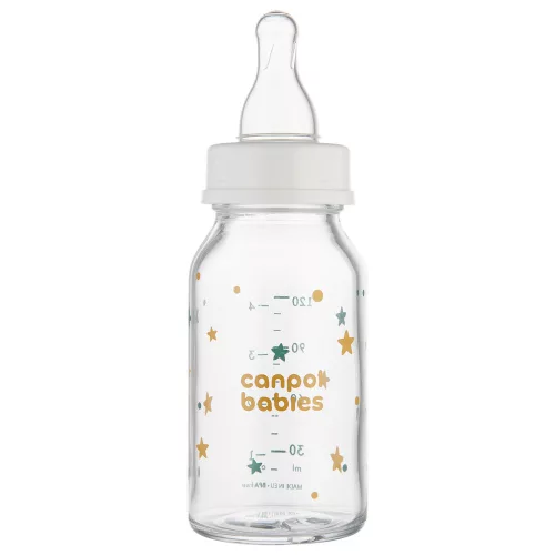 Canpol babies Keskeny nyakú cumisüveg TOYS 120ml
