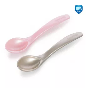 Canpol Babies Műanyag kanál 2db - Rózsaszín