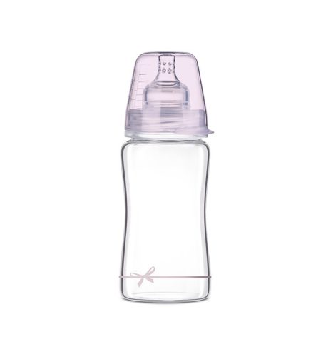 Lovi DiamondGlass Üvegből készült cumisüveg 250 ml (3h+) - Baby Shower Girl