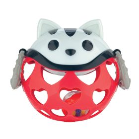 Canpol Babies Interaktív játék csörgővel - Piros cica