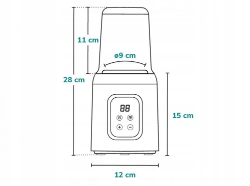Lionelo Thermup 5in1 cumisüveg melegítő és sterilizáló - White