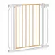 Lionelo Truus Slim biztonsági ajtórács - White Natural (75-105 cm) 2 db toldóval!