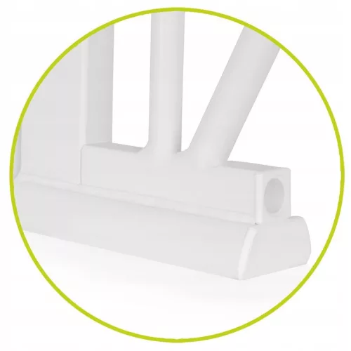 Lionelo Truus Slim biztonsági ajtórács - White Natural (75-105 cm) 2 db toldóval!