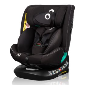   Lionelo Bastiaan One I-Size 360°-ban forgatható ISOFIX gyermekülés (40-150 cm) - Black Carbon