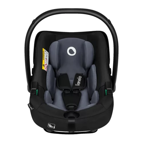 Lionelo Astrid I-Size Babahordozó + bázistalp Set (40-87 cm) - Black Grey