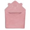 Lionelo Muslin pamut kapucnis törölköző - Pink Baby
