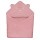 Lionelo Muslin pamut kapucnis törölköző - Pink Baby