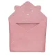 Lionelo Muslin pamut kapucnis törölköző - Pink Baby