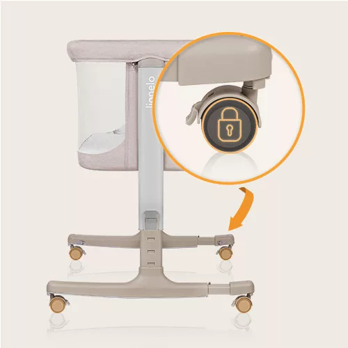 Lionelo Aurora 3in1 babaöböl, babaágy és bölcső -  Beige Cappuccino