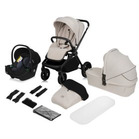 Lionelo Mika Plus 3in1 multifunkciós babakocsi - Beige Sand