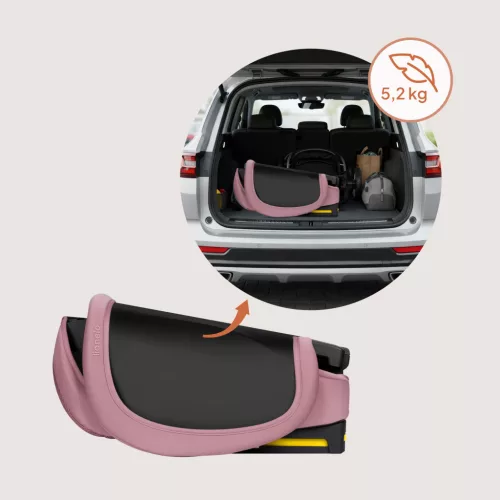 Lionelo Orin i-Size Isofix gyerekülés (100-150 cm) - Pink Mauve