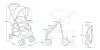 Lionelo Emma Plus sport babakocsi - Grey Dove
