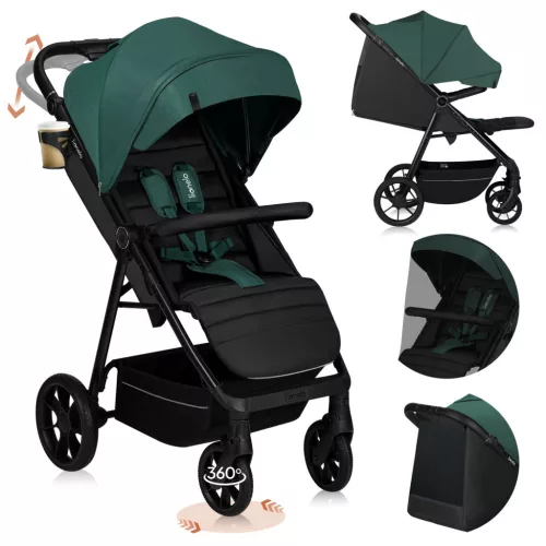 Lionelo Mira sport babakocsi - Green Emerald