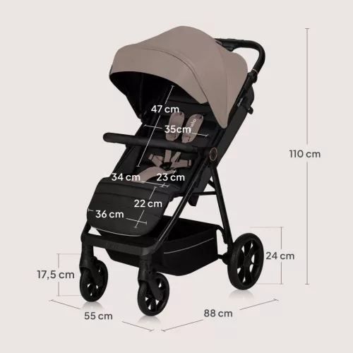Lionelo Mira sport babakocsi - Beige Sand