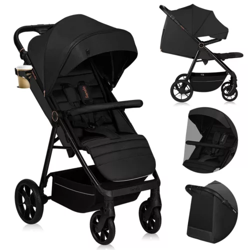 Lionelo Mira sport babakocsi - Black Onyx