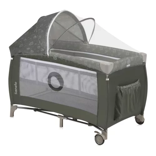 Lionelo Sven Plus multifunkciós utazóágy - Beige Olive