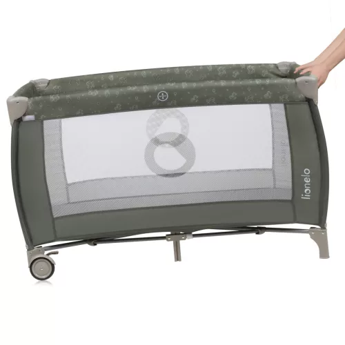 Lionelo Sven Plus multifunkciós utazóágy - Beige Olive