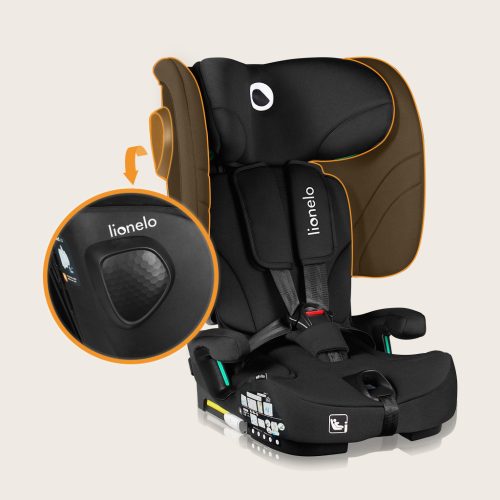 Lionelo Nelly I-Size ISOFIX összecsukható gyermekülés (76-150cm) - Black Carbon