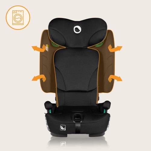 Lionelo Nelly I-Size ISOFIX összecsukható gyermekülés (76-150cm) - Black Carbon