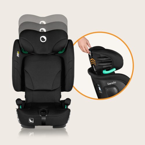 Lionelo Nelly I-Size ISOFIX összecsukható gyermekülés (76-150cm) - Black Carbon