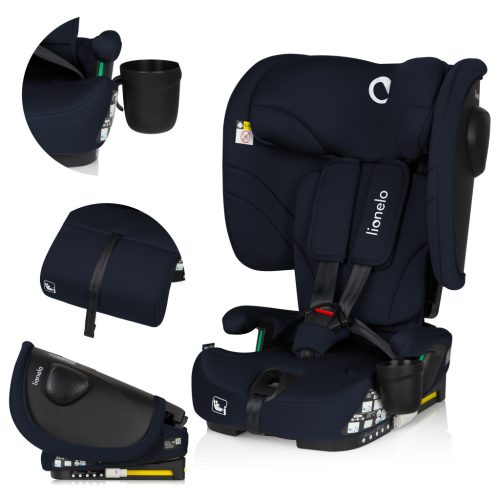 Lionelo Nelly I-Size ISOFIX összecsukható gyermekülés (76-150cm) - Blue Navy