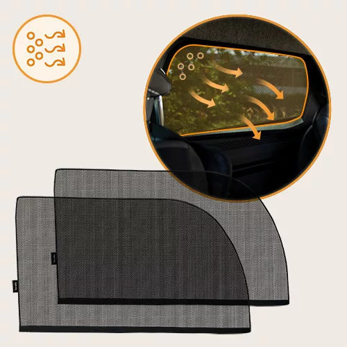 Lionelo Sunblocker 2db-os árnyokoló tárolózsákkal - Fekete