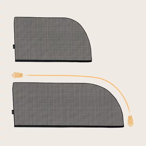 Lionelo Sunblocker 2db-os árnyokoló tárolózsákkal - Fekete