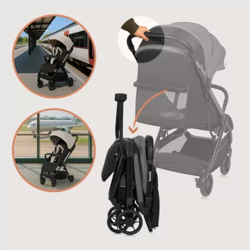 Lionelo Julie Air sport babakocsi - Grey Stone