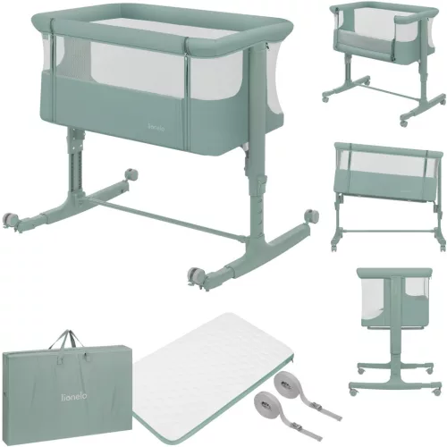 Lionelo Aurora 3in1 babaöböl, babaágy és bölcső -  Green Sage