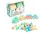 Mochtoys Play&Squish puha vonat építőkocka NAGY szett 12+4dbos