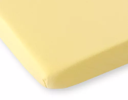 BabyLion Prémium Gumis Jersey lepedő - (60x120) - Citromsárga
