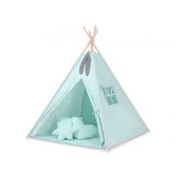   BabyLion Textil sátor játszószőnyeggel és párnákkal - Menta