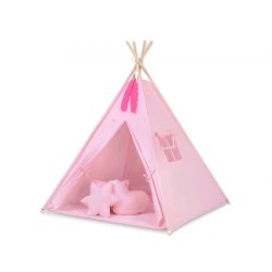   BabyLion Textil sátor játszószőnyeggel és párnákkal - Rózsaszín